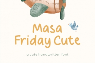 Masa Friday Cute | A Cute Handwritten Font Font Download