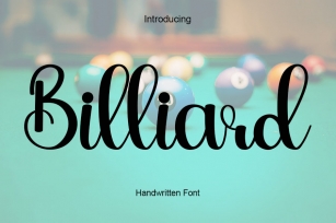 Billiard Font Download