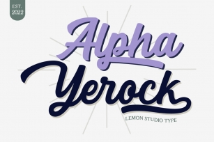 Alpha Yerock Font Download