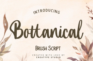 Bottanical Brush Script Font Download