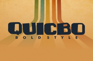 Quicbo - Bold Font Font Download