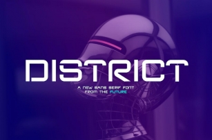 District - Futuristic Sans Font Download