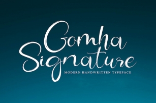 Gomha Signature Font Download