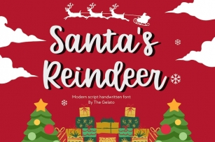 Santa's Reindeer Font Download