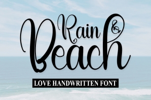 Rain and Beach Font Download