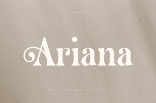 Ariana - Modern Vintage Display Serif Font Download