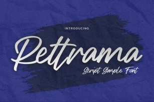 Rettrama - Simple Script Font Font Download