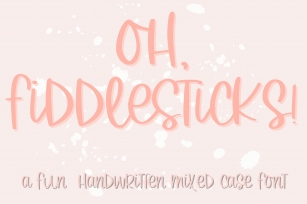 Oh Fiddlesticks Font Download