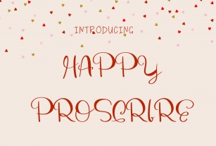 Happy Proscrire Font Download