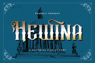 Hewina - Victorian Display Font Font Download
