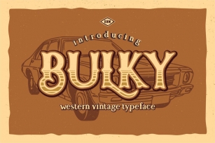 Bulky - Western Typeface Font Download