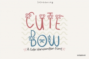 Cute Bow Font Download
