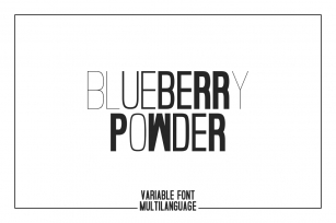 Blueberry Powder Font Download