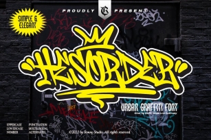 Hesorder - Urban Graffiti Font Font Download