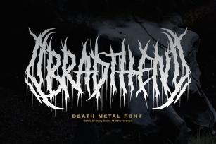 Bradthen - Death Metal Font Font Download