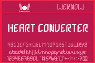 Heart Converter Font Download