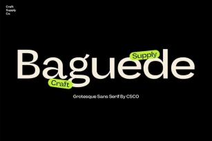 Baguede - Grotesque Sans Serif Font Download