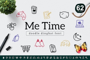 Me Time Dingbat Font Download