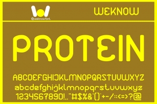 Protein Font Download
