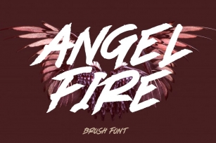 ANGEL FIRE -  Brush Font AM Font Download