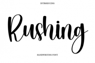 Rushing Font Download