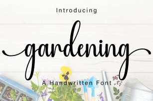 Gardening Font Download