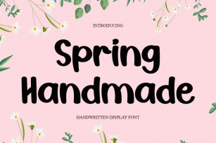 Spring Handmade Font Download
