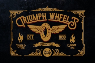 Triumph Wheels Font Download