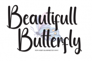 Beautifull Butterfly Font Download