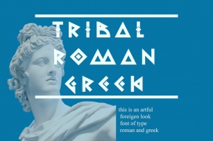 Tribal Romangreek - Decorative Font Font Download