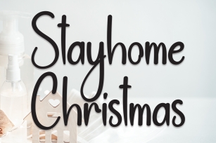 Stayhome Christmas Font Download