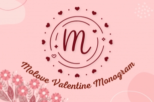 Molove Valentine Monogram Font Download