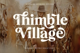 Thimble Village - Serif Display Font Font Download