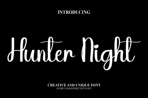 Hunter Night Font Download