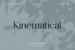 Kinematical Elegant Serif Font Font Download