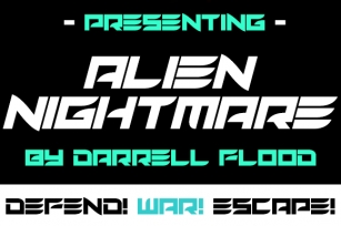 Alien Nightmare Font Download
