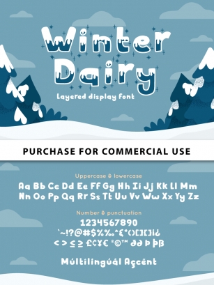 Winter Dairy Shiny Font Download