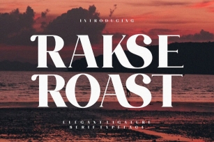 RAKSE ROAST Ligature Serif Typeface Font Download