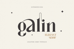 Galin Ligature Serif Typeface Font Download