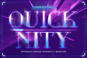 Quicknity - Futuristic Display Serif Font Download