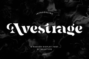 Avestrage - Display Stencil Serif Font Download