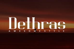 Dethras - Serif Font Font Download
