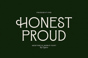Honest Proud - Aesthetic Serif Font Font Download