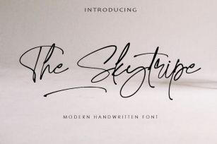 The Skytripe -  Modern Handwritten AM Font Download