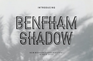 BenfhamShadow Font Font Download