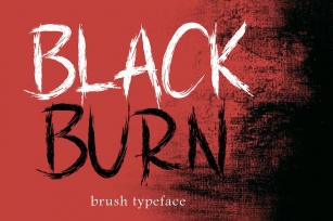 BLACKBURN -  Brush Typeface AM Font Download