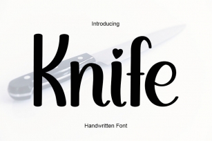 Knife Font Download