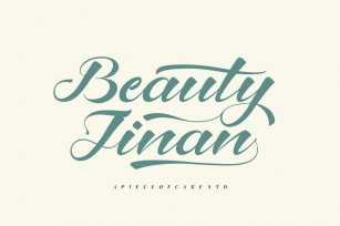 Beauty Jinan - A Script Font Font Download