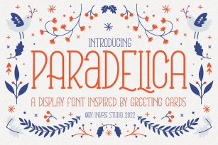 Paradelica - Greeting Display Font Font Download