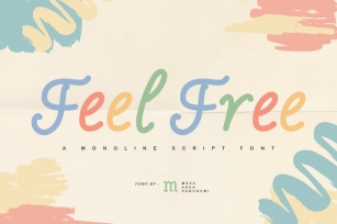 Feel Free | A Monoline Script Font Font Download